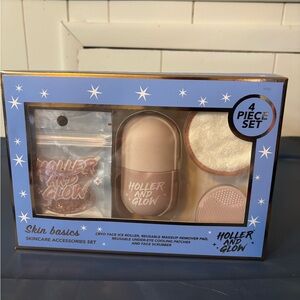 Pink and White Skincare Tools Set